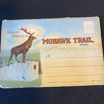 Vintage MOHAWK TRAIL Souvenir Guide Booklet ~ Color Illustrations Berkshires MA • $25