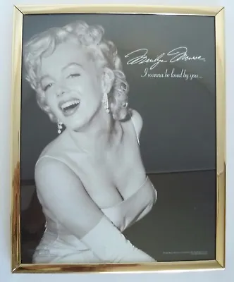Marilyn Monroe I Want To Be Loved By You Picture Print With Frame 2007 CMG • $19.99
