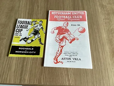 2 Reproduction Football League Cup Final Programmes 1961 And 1962 • £10