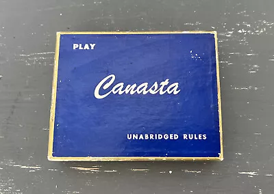 Vintage 1950's Canasta Card Game With Original Box And Instructions • $9.99