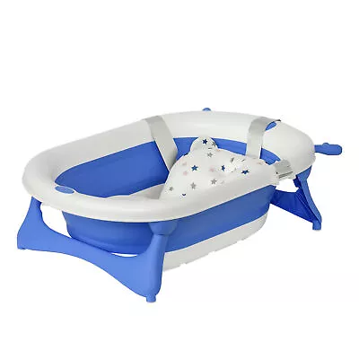 Foldable Baby Bath Tub Ergonomic With Temperature-Induced Water Plug • £33.99