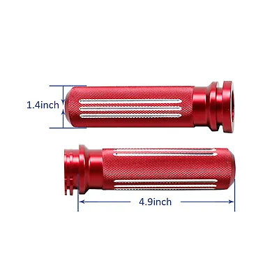 1.0  Handlebar Red Diamond Hand Grips For Harley XL Softail Dyna Touring W/o TBW • $54.95