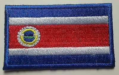 Costa Rica Flag Patch Embroidered Iron On Applique Costa Rican Tico • $3.95