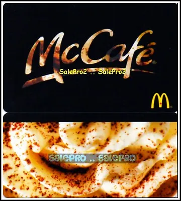 McDONALD 2013 ARABICA COFFEE BEANS CAFE RARE LIMITED COLLECTIBLE GIFT CARD • $5.06