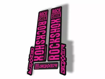 Rock Shox BOXXER 2019 Mountain Bike Cycling Decal Kit Sticker Adhesive Purple • $19.99