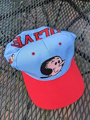 Vintage 1993 Olive Oil Popeye The Sailor American Needle Blockhead SnapBack Hat • $39.99