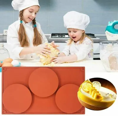 3pcs Silicone Donut Mold Muffin Chocolate Cake Cookie Doughnut Baking Mould Tray • $18.99