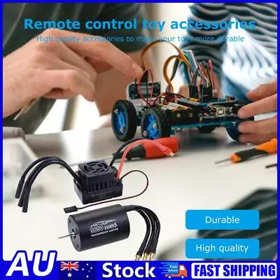 Universal Waterproof 3650 2300KV Brushless Motor 60A ESC Combo For 1/10 RC Cars • $58.54