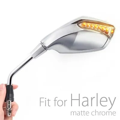 $149.60 • Buy Chrome Mirrors Turn Signal LED For Harley-Davidson V-ROD MUSCLE Night Rod Pair
