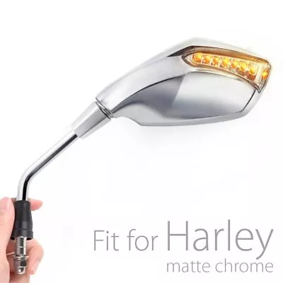 $149.60 • Buy Chrome Mirrors Turn Signal LED For Harley-Davidson V-ROD MUSCLE Night Rod Pair