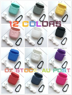 $8.99 • Buy Apple Strap Shockproof Skin Soft Cover Holder Silicone Airpods Case Accessories