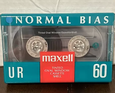 MAXELL UR 60 Min Normal BIAS IEC TYPE I Blank Audio Cassette Tape NEW SEALED • $2