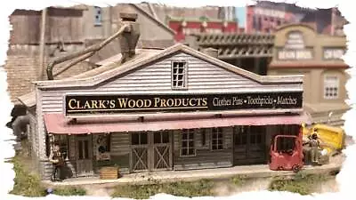 Bar Mills 331 N Scale Clark's Wood Products -- Laser Wood Kit • $53.99