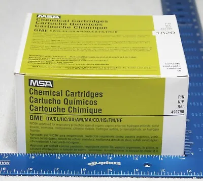 Box (10) MSA Multi Gas Chemical Cartridges 492790 Comfo Respirator GME • $20.69