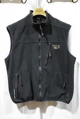 Mountain Hardwear Men's Large Gore Windstopper Polyester Tech Fleece Vest Black • $49.97