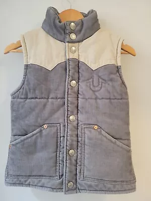 True Religion Women's XS Western Corduroy Puffer Vest Gilet • $39