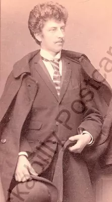 1892 Cabinet Card Photo ~ Dapper Young Fashionable Gentleman ~ Munich Germany • $8.08