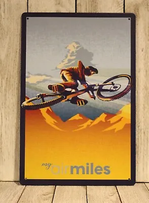 BMX Motocross Tin Sign Metal Poster Mountain Bike Racing Boys Room Art Decor XZ • $7.77