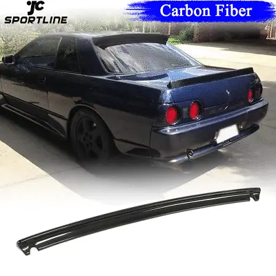 Carbon Fiber Rear Trunk Spoiler Wings Fit For Nissan Skyline Nismo R32 GTR 89-94 • $197.49