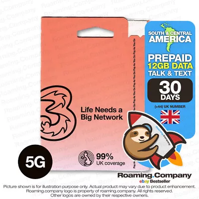 🚀 CARIBBEAN LATIN AMERICA 30DAY 12GB DATA Prepaid Travel SIM Roaming Hotspot • $26.33