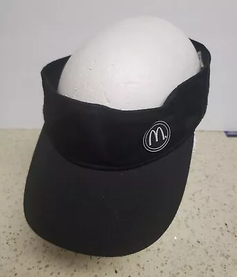 McDonald’s Employee Visor Cap Hat Adult Adjustable Black Costume Cosplay • $18.72