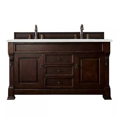 James Martin Vanities Brookfield 60  Double Vanity Burnished Mahogany W/ 3 CM • $3339