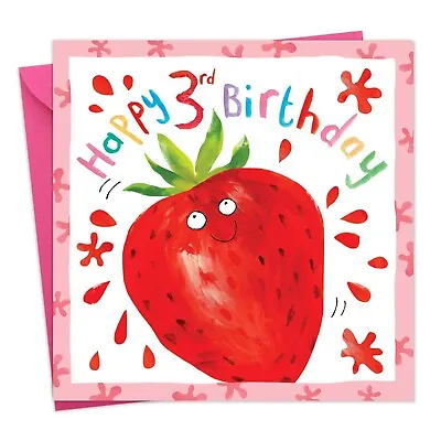 3rd Birthday Card Girl - 3 Year Old Birthday Card Girl Age 3 Girls Birthday Card • £3.99