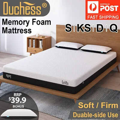 $229 • Buy Duchess Mattress Queen Double Single Bed Mattresses Gel Memory Foam No Spring