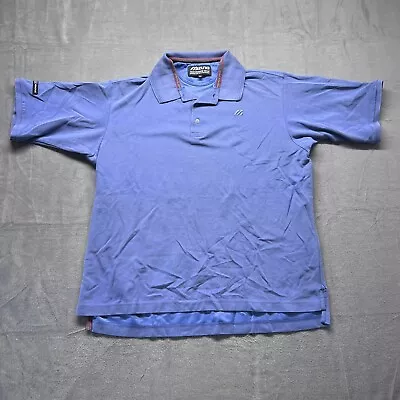 Mizuno Shirt Mens XL Performance Wear Polo Blue Short Sleeve Pullover • $15