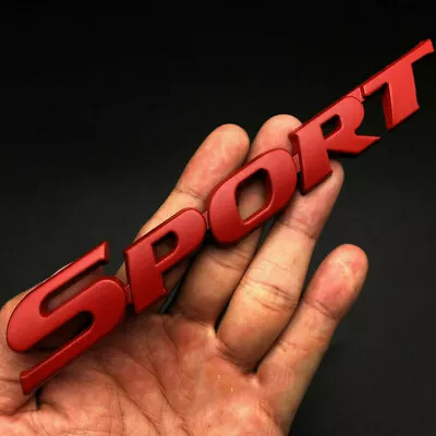 Car Sport Racing Logo Emblem Badge Sticker Decal Trunk Tailgate Decoration Red  • $8.90