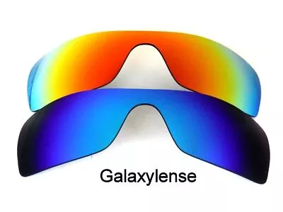 Galaxy Replacement Lenses For Oakley Batwolf Blue&Red Polarized 100%UVAB 2 PAIRS • $13.03