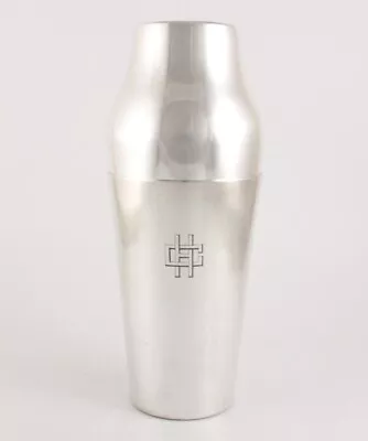 £450 • Buy Art Deco French Silver Plate 2 Piece Modernist Cocktail Shaker. Potfer. 1920's