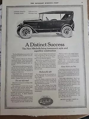 1920 Mitchell Motors Company Racine WI Wisconsin Car Vintage Original Ad • $14.99