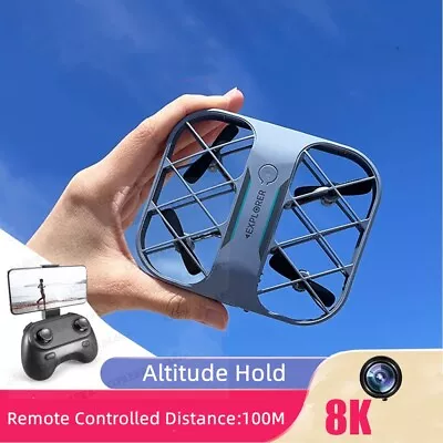 Mini RC Drone Quadcopter Real-Time 8K HD Camera Pocket UFO Remote Control Plane • $34.90