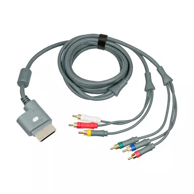 100% Genuine Original Microsoft Xbox 360 Component AV Video Cable Lead 2.5m • £6.44