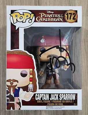 Johnny Depp Signed Captain Jack Sparrow Funko POP! 172 Actor Legend RAD • £622.79