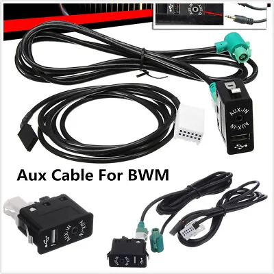 1Pc Adapter Cable Radio On Aux In Audio Stereo Changer Switch Button Fit For BWM • $23.40