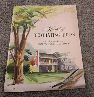 Vintage Armstrong Houseful Decorating Ideas Booklet Flooring Linoleum • $9.99