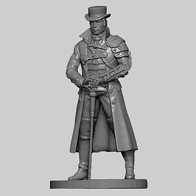 Toy Soldier Evilman Steampunk Collectible Miniature Unpainted 1/32 Scale 54 Mm • $19.56