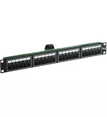 ICC Voice 6P2C Patch Panel With Female Telco In 24 Ports And 1 RMS (icmpptf242) • $77.44