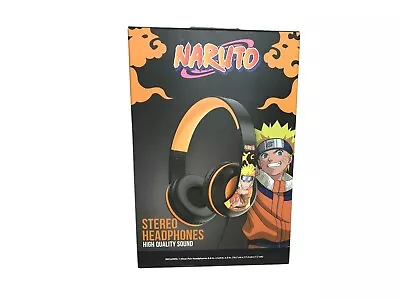 Naruto Stereo Headphones High Quality Sound 6.6  X 6.8  X 3  HP-0393 New In Box • $18.79