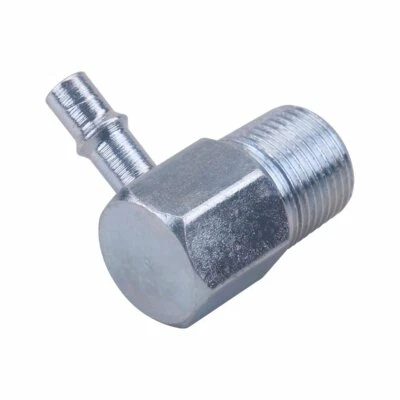 $12.49 • Buy Chrome Aluminum 90 Degree Intake Manifold Vacuum Fitting 3/8  NPT To 1/4  Barb