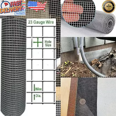 HeavyDuty Welded 1/8  Mesh Hardware Cloth-OUT Insects&Animal Control&Sifting  • $35.99