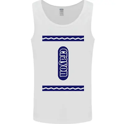 Crayon Fancy Dress Outfit Costume Funny Mens Vest Tank Top • £10.49