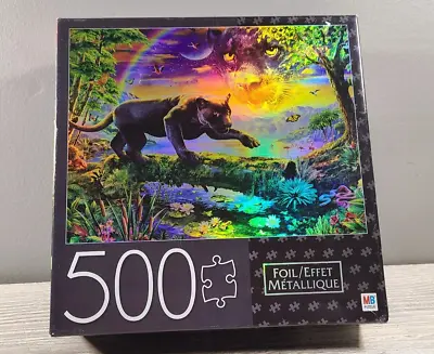 MB Puzzle 500 Piece Puzzle Called Panther Twilight - Foil Effect • $19.99