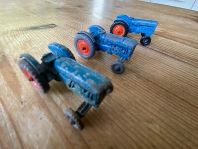 £10 • Buy 3 X Matchbox Lesney No.72 Tractors, Grey & Black Wheels.  Clearance Find