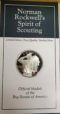 Vtg Norman Rockwell's Spirit Of Scouting Ltd Edt Proof Quality BSA SS Loyal Coin • $49.99