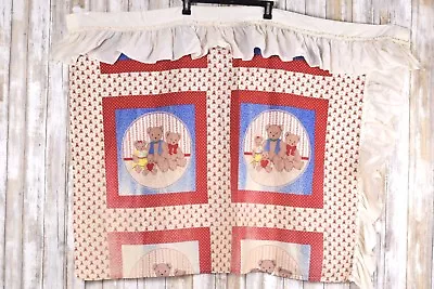 Vintage Children’s Novelty Fabric Curtain Teddy Bears • $21.99