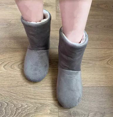 $36.81 • Buy Women Warm Fleece Lined Winter Slip On Casual Slipper Booties Ankle Boots Shoes