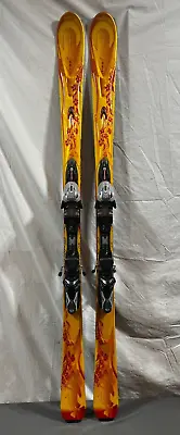 K2 T:Nine Burnin' Luv 160cm 115-68-99 Skis Marker MOD 11.0 Adjustable Bindings • $119.95